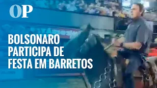 Bolsonaro cavalga em Barretos na Festa do Peão de Boiadeiro