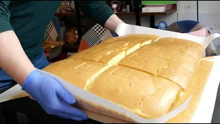 대왕카스테라 서울에 단 한곳만 운영중인곳 / Amazing Skills Making Green Tea Majesty Castella,Korean Food