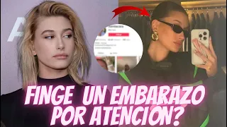 ¿Busca atención? Por esto acusan a Hailey Bieber de tratar de hacer creer, que ¡esta embarazada!