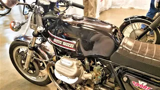 1971 Moto Guzzi V7 750 S Sport Classic Vintage motorcycle Close-up View