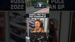 Russell First Pole Live Reaction - 2022 Hungarian Grand Prix