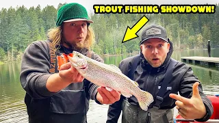TROUT FISHING SHOWDOWN! - BOBBER Fishing VS BOTTOM Fishing.