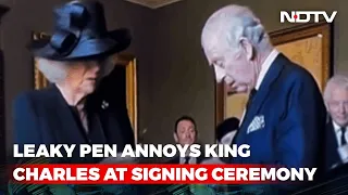 King Charles Annoyed Over Leaky Pen During Signing Ceremony