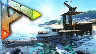 Ark Survival Evolved Ep20 - BATTLE SHIP! - Ballista Plesi Platform Saddle Base Gameplay