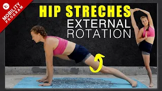 Hip Stretches - External Rotation // Improve MOBILITY and FLEXIBILITY