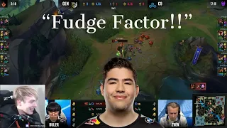 LS Reacts To Gen.G First Blood Bot Lane + Fudge SOLO BOLO Top!!