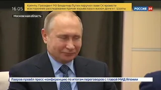 Владимир Путин встретился с главой Удмуртии Александром Бречаловым   Россия 24