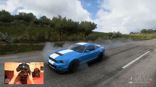 Forza Horizon 5 Stock 2013 Ford Shelby GT500 Top Speed ​​Test Logitech G29 Gameplay