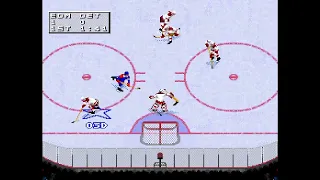 NHL 98 (snes) Oilers vs Red Wings