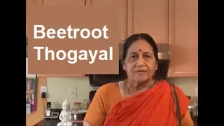 Beetroot Thogayal in Tamil