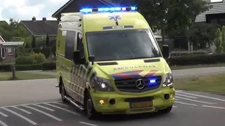 A1, WAS-300 Ambulance 05-113 Enschede naar het ziekenhuis vanuit Denekamp