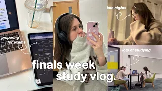STUDY VLOG 🎧📚 final exam week, lots of studying, sleeping at 3am & productive daily uni life ₊˚⊹♡