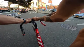 FIXED GEAR | TESTING OUT THE NEW GO-PRO 11 action camera POV ride (ALMOST DIED)