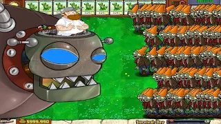 Plants Vs Zombies Epic Hack Crazy Dave Zomboss Vs 999 Conehead Zombie