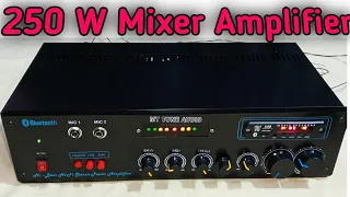 250 Watt Mono Mixer Amplifier/250 watt amplifier/2 Mic Echo Delay System #MY TUNE AUDIO