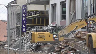 As Hard Rock collapse site slowly comes down, when will Canal St reopen?
