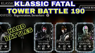 Battle 190 in Klassic Fatal Tower. One of the Hardest Ever in Mortal Kombat Mobile