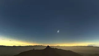 Objects in the sky during the La Silla total solar eclipse (Spanish)