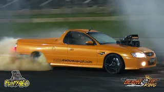 SHITTORQUER SMASHING TYRES AT BURNOUT KING