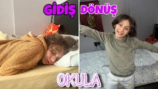 Okula Gidiş Dönüş Rutinim !!