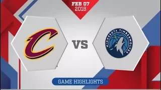 Minnesota Timberwolves vs Cleveland Cavaliers: February 7, 2018