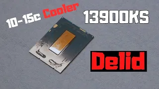 Delidding an Intel 13900KS CPU: 10-15c Reduction on Temperatures