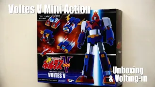 Voltes V Mini Action - Unboxing & Volting-in