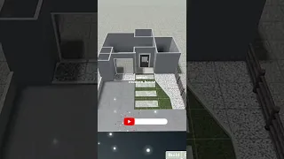 Suburban House in Bloxburg! ( exterior ) #bloxburg #shorts #short #shortvideo #shortsfeed