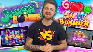 SWEET BONANZA VS JOKER BOMBS (SLOT SHOWDOWN)