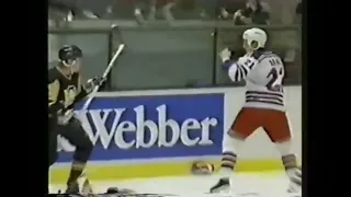 Penguins - Rangers rough stuff 10/30/88