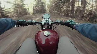 Honda Rebel 125 Bobber forest ride