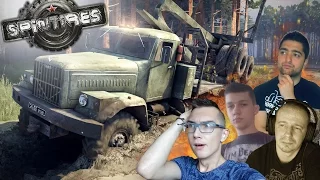 Spintires MP #1 ☆ Przyczepa w rowie i błoto po rame ㋡ MafiaSolec, Tanas, Jarro, Dawidek 9226