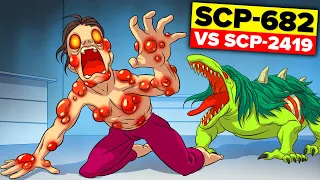 SCP-682 VS EVIL MEN - SCP-2419