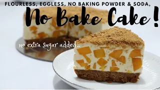 No bake Mango Graham Cake. LOCKDOWN CAKE RECIPE. No extra sugar added.