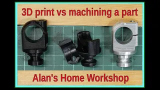 3D printing vs machining a pivot part for a tripod.