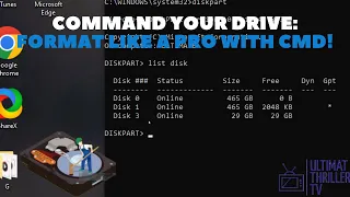 Formatting a Hard Drive via Command Prompt | Tutorial with Diskpart Commands