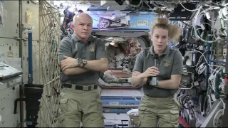 Space Station Crew Discusses Life in Space and Research with ABC News