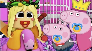 Baby Princess Peppa Pig ESCAPE PRINCESS BARRY'S BABY PRISON RUN in Roblox