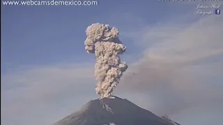 Popocatepeti Volcano Erupts in Mexico