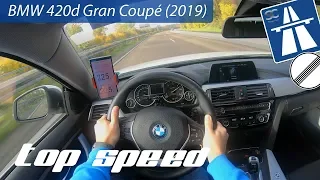 BMW 420d Gran Coupé (2019) - Autobahn Top Speed Drive