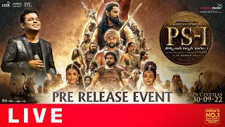 PS1 Pre Release Event Live (Hyderabad) | Mani Ratnam, AR Rahman | Shreyas Media