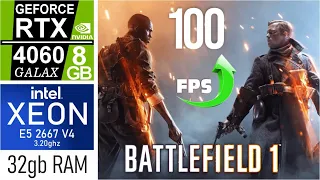 BATTLEFIELD 1 RTX 4060 + XEON 2667 V4