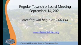 9.14.2021 Charter Township of Chesterfield  Regular Meeting