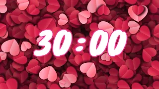 Love Timer for Valentine's Day  |  Latin Music  |  Alarm Bell  |  30 Minutes