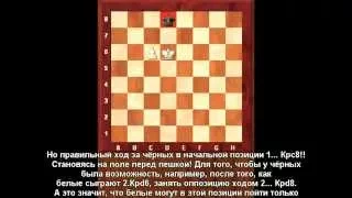 Ловушка в Дебюте трех коней. Элементарные пешечные окончания (встроенные русские субтитры). HD