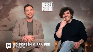 Ed Skrein and Fra Fee on Rebel Moon - Part Two: The Scargiver, villains, and best scenes | Interview