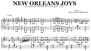 Jelly Roll Morton - New Orleans Joys | Transcription