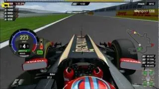 F1 2011 Onboard Q3 Korea DRS and KERS IN Use : Eder Belone