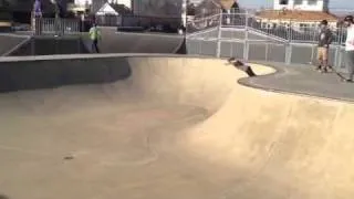 Wyatt 8 skates the bowl