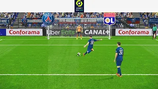 LIGUE 1 FRANCE - PARIS SAINT GERMANY vs OLYMPIQUE LYON | MESSI vs OLYMPIQUE LYON  Penalty Shootout